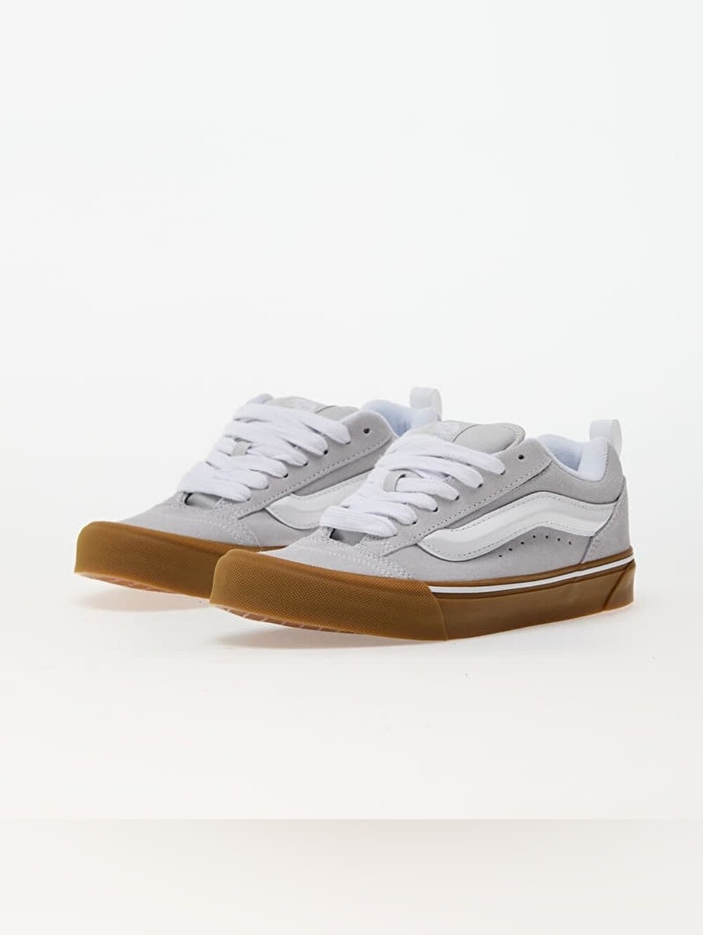 Vans Knu Skool Low Punk Pastel/Lunar Rock Gray Suede Gum Soles M Sz 6 W Sz 7.5